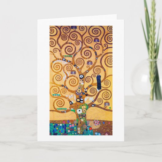 Carte L'arbre de vie (détail), Klimt (Devant)