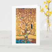 Carte L'arbre de vie (détail), Klimt (Fleur jaune)