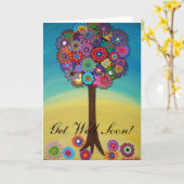 Carte L'ARBRE DE VIE S'AMUSERA Bientôt (Fleur jaune)