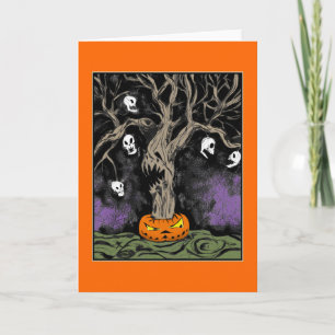 Carte L'arbre d'Halloween