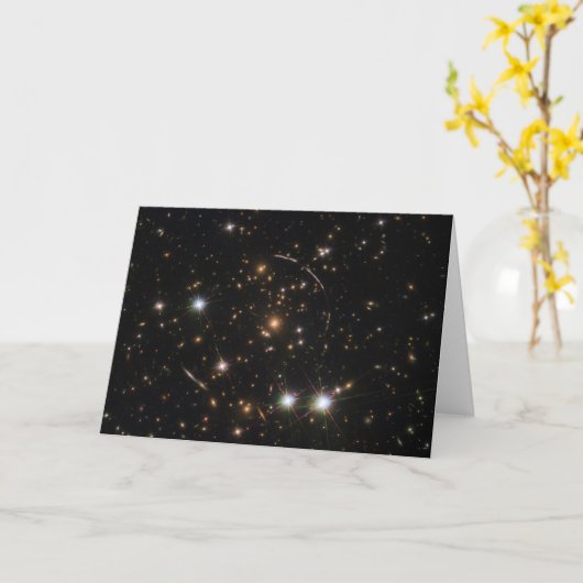 Carte L'Arc Sunburst Dans Un Gros Cluster Galaxy (Fleur jaune)