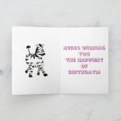 Carte L'Arche de Noé Joyeux anniversaire (Intérieur)