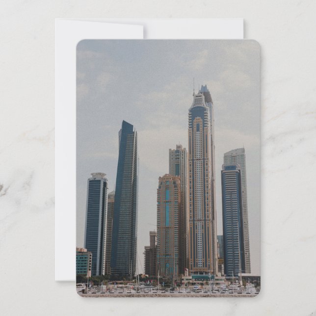 Carte L'architecture de Dubai Marina (Devant)