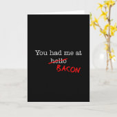 Carte Lard vous m'avez eu à (Fleur jaune)