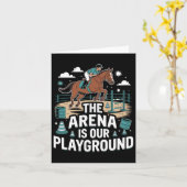 Carte L'Arena Est Notre Aire De Jeux Équestre (Fleur jaune)