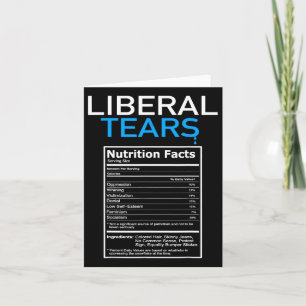 Carte Larmes cadeau républicain anti-libéral pro-Trump