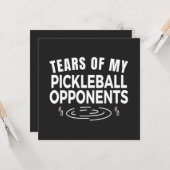 Carte Larmes De Mon Adversaire De Pickleball (Devant/Arrière en situation)