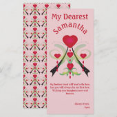 Carte Larmes d'un coeur brisé (Devant / Derrière)