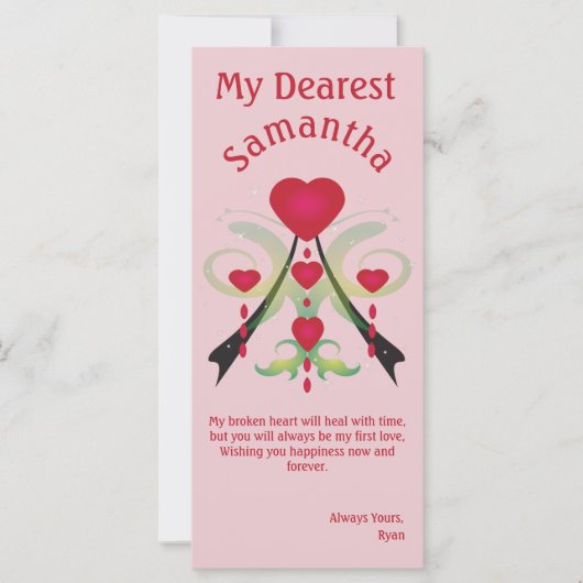 Carte Larmes d'un coeur brisé (Devant)