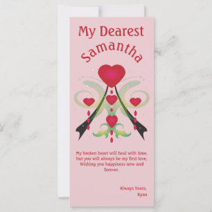 Carte Larmes d'un coeur brisé