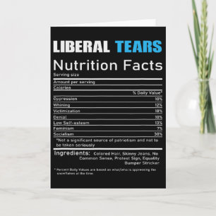 Carte Larmes libérales Cadeau républicain anti-libéral