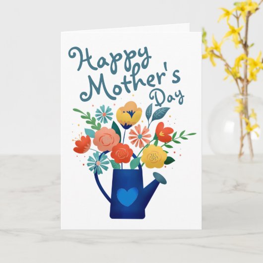 Carte L'arrosage peut être plein de fleurs Joyeuse fête  (Fleur jaune)