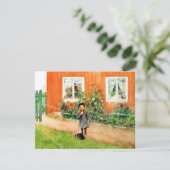 Carte Larsson - Brita avec chat et sandwich (Debout devant)