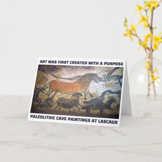 Carte L'Art A Été Créé Pour La Première Fois Avec Une Ca (Fleur jaune)