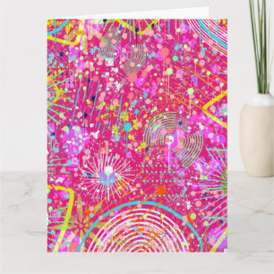 Carte L'art abstrait maximaliste : le magasin de bonbons