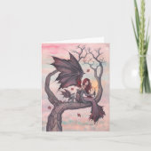 Carte L'art de la fée gothique automnale de l'arbre de V (Devant)