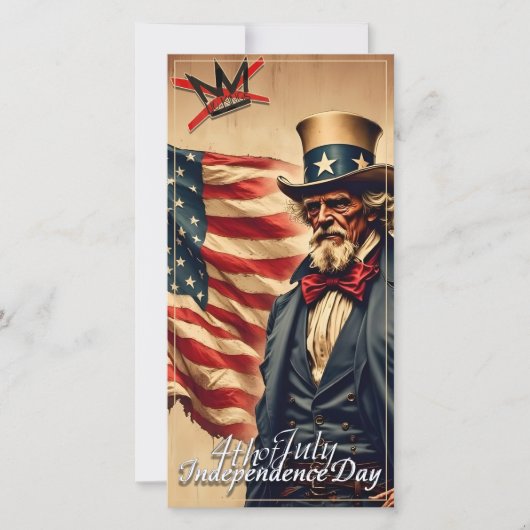 Carte L'art de la fête de l'indépendance de l'oncle Sam (Devant)