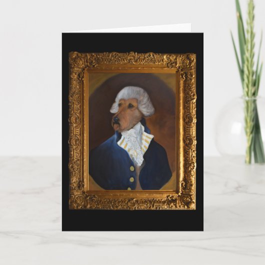 Carte L'art de la peinture "Gentleman" irlandais Terrier (Devant)