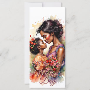 Carte L'art de l'amour de la fête des mères dans le styl