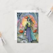 Carte L'art de l'Imaginaire de la sorcière de Smug (Devant/Arrière en situation)