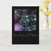 Carte L'art des mathématiques (Fleur jaune)