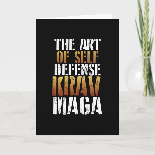 Carte L'art du krav maga (Devant)