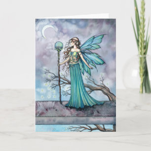 Carte L'art féerique de fantasy de l'arbre mystique