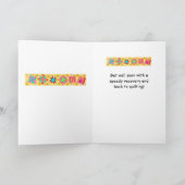 Carte L'art jaune de bloc d'édredon de patchwork (Intérieur)