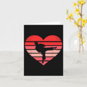 Carte L'art martial de la Saint-Valentin Karaté Judo Ret (Fleur jaune)