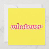 Carte L'art "Quoi que ce soit" (Devant)