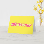 Carte L'art 'Quoi qu'il en soit' (Fleur jaune)