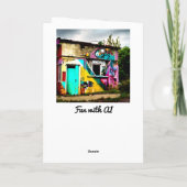 Carte L'art urbain abandonné Graffiti Building (Dos)