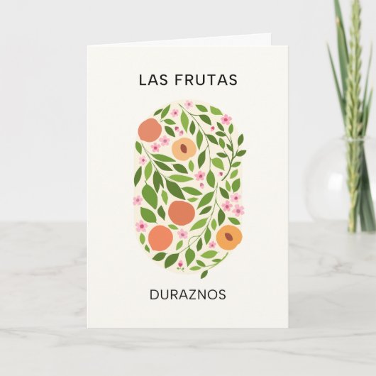 Carte Las Frutas : Duraznos - Marché de la Pêche (Devant)