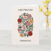 Carte Las Frutas : Granadas - Marché aux grenades (Fleur jaune)