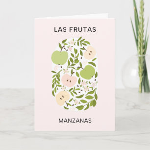 Carte Las Frutas : Manzanas - marché aux pommes