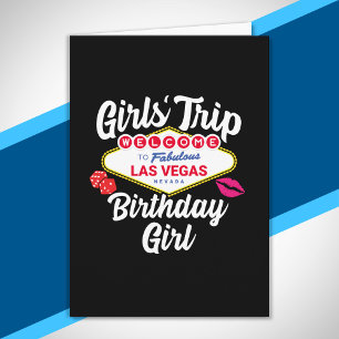 Carte Las Vegas Anniversaire - Vegas Girls Voyage pour A