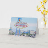 Carte Las Vegas Birthday Party Card (Fleur jaune)
