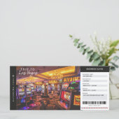 Carte Las Vegas Boarding Pass Vacances voyage billet (Debout devant)