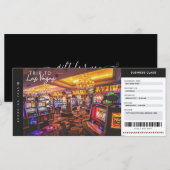 Carte Las Vegas Boarding Pass Vacances voyage billet (Devant / Derrière)