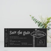 Carte Las Vegas Destination Boarding Pass Enregistrer la (Debout devant)