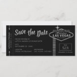 Carte Las Vegas Destination Boarding Pass Enregistrer la<br><div class="desc">Noir et argent Las Vegas Destination Wedding Enregistrer la carte de carte d'embarquement avec un Mariage à Las Vegas signe et beaucoup de détails personnalisés sur le thème de voyage unique annonces mariage.</div>