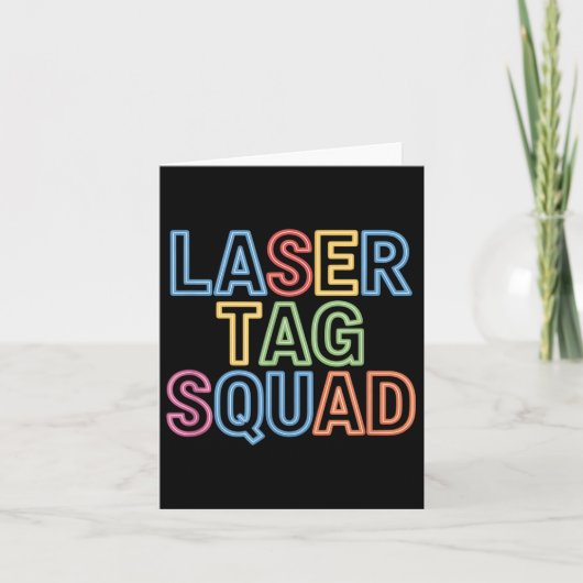 Carte Laser Tag Squad Laser Mode Balise (Devant)