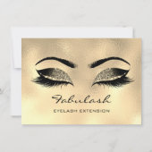 Carte Lashes Browns Wax Maquillage Artiste certificat ca (Dos)