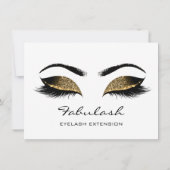 Carte Lashes Browns White Maquillage Artist Certificat C (Dos)