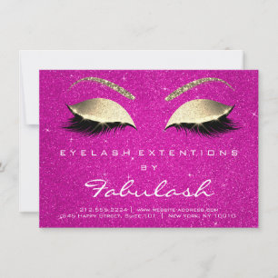 Carte Lashes Extension Après-Soins Instruction Vivid Ros