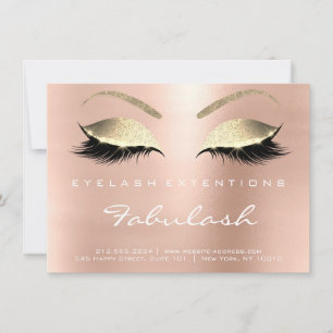 Carte Lashes Extension de soins postérieurs Instruction