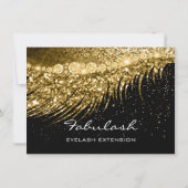 Carte Lashes Lux certificat maquillage cadeau Parties sc (Dos)