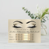 Carte Lashes SPA certificat maquillage cadeau Champaigne (Debout devant)