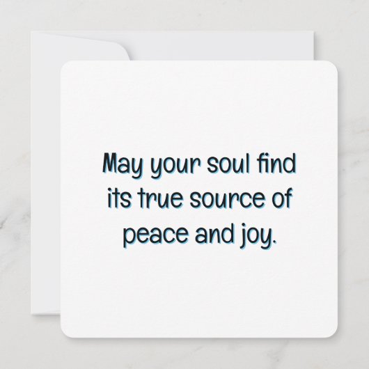 Carte L'aspiration de l'âme (Dos)