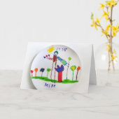 Carte L'assiette de Mike (Fleur jaune)